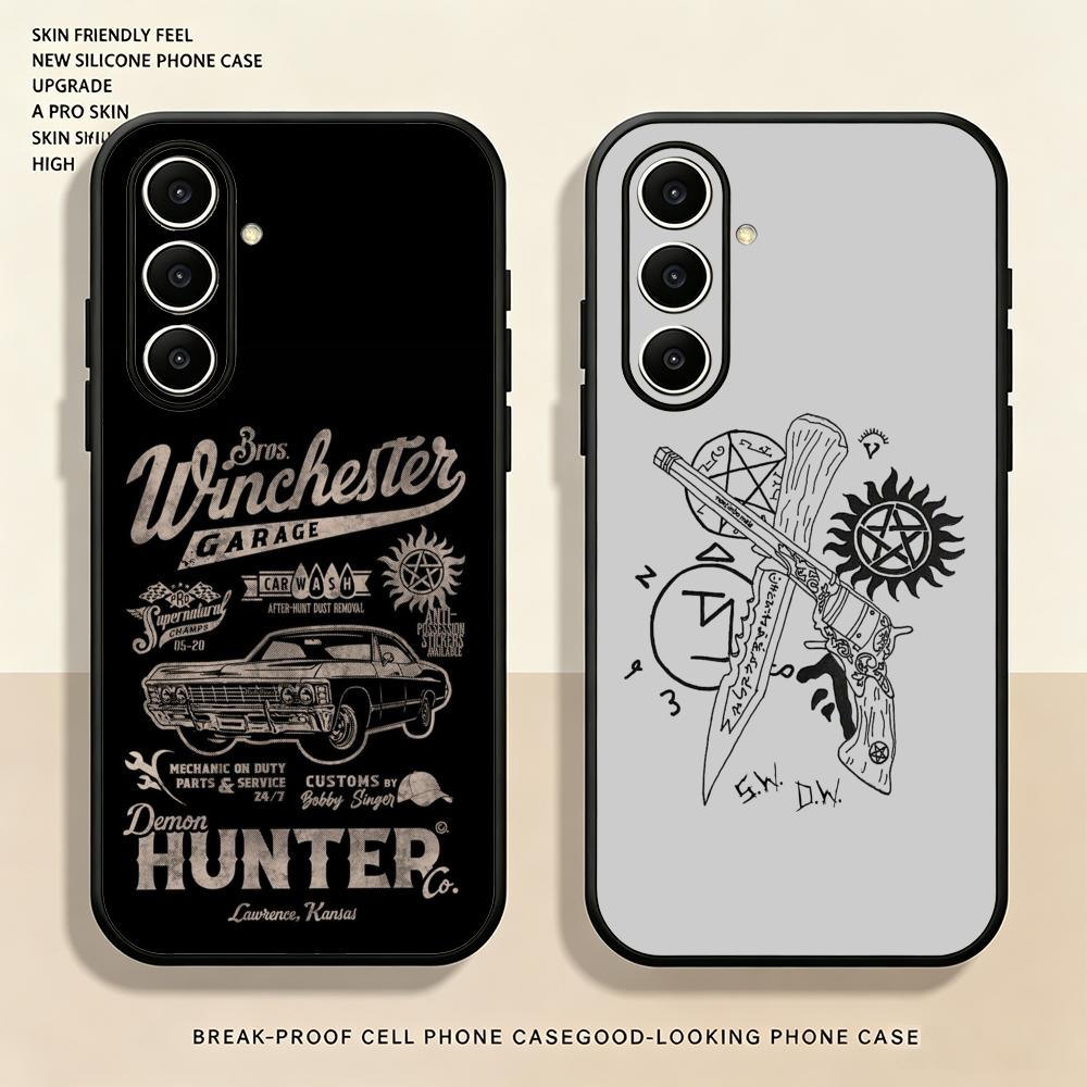 Phone Cases Black - Capa de Telefone Supernatural Estilosa para