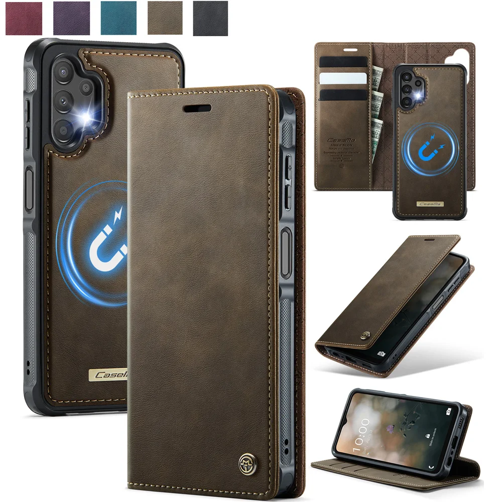 Leather Folio Wallet Case - Capa Carteira Magnética Destacável Caseme-C49, Capa