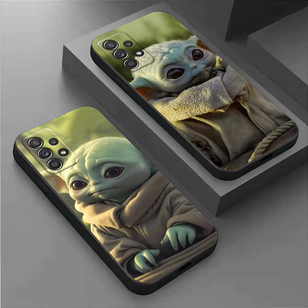 Samsung Galaxy A55 - Capa de Silicone Yoda e Groot
