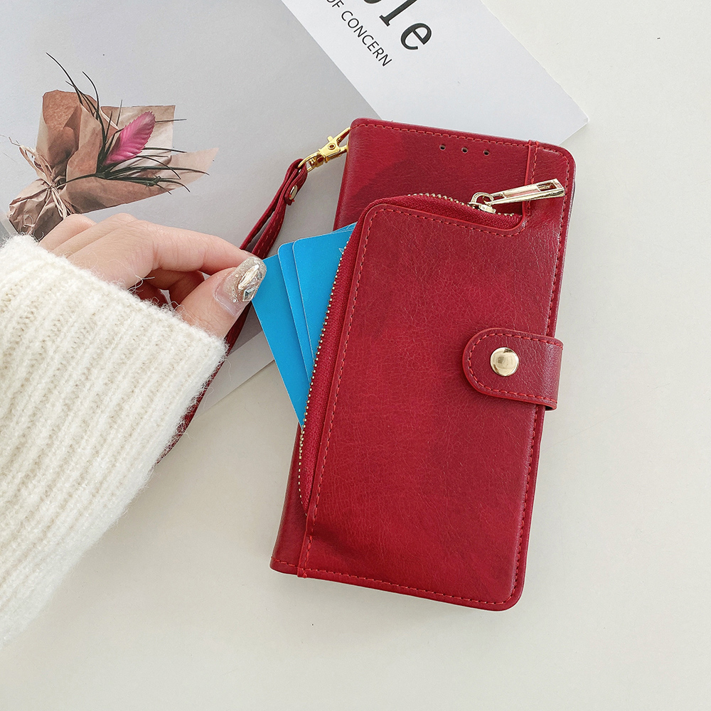 Capa Carteira de Couro PU com  - Leather Folio Wallet Case avaliação e preço