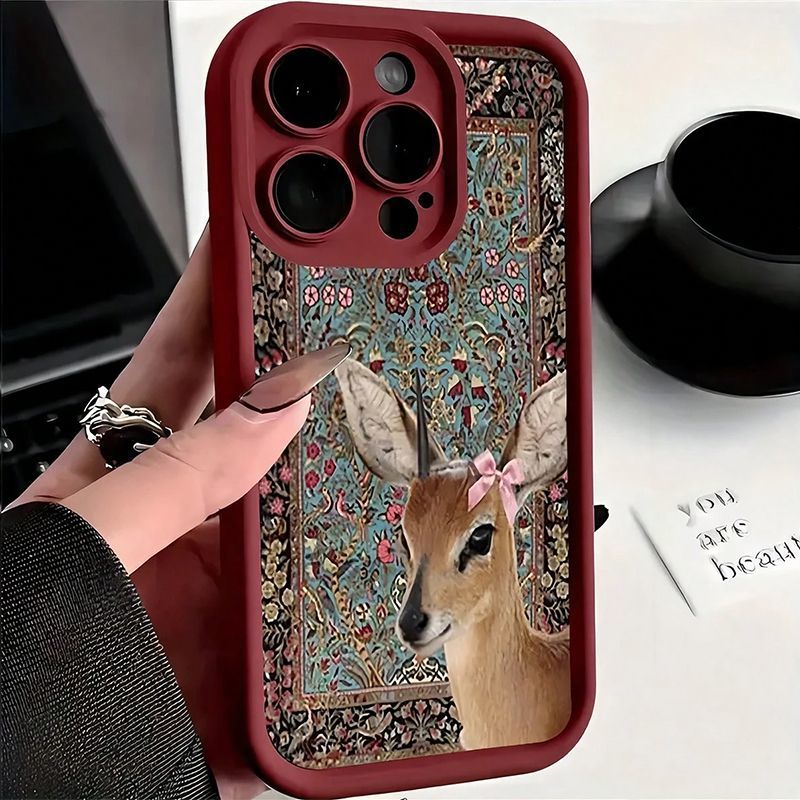 Capa de Silicone Luxuosa Antic - Phone Cases Red Deer avaliação e preço