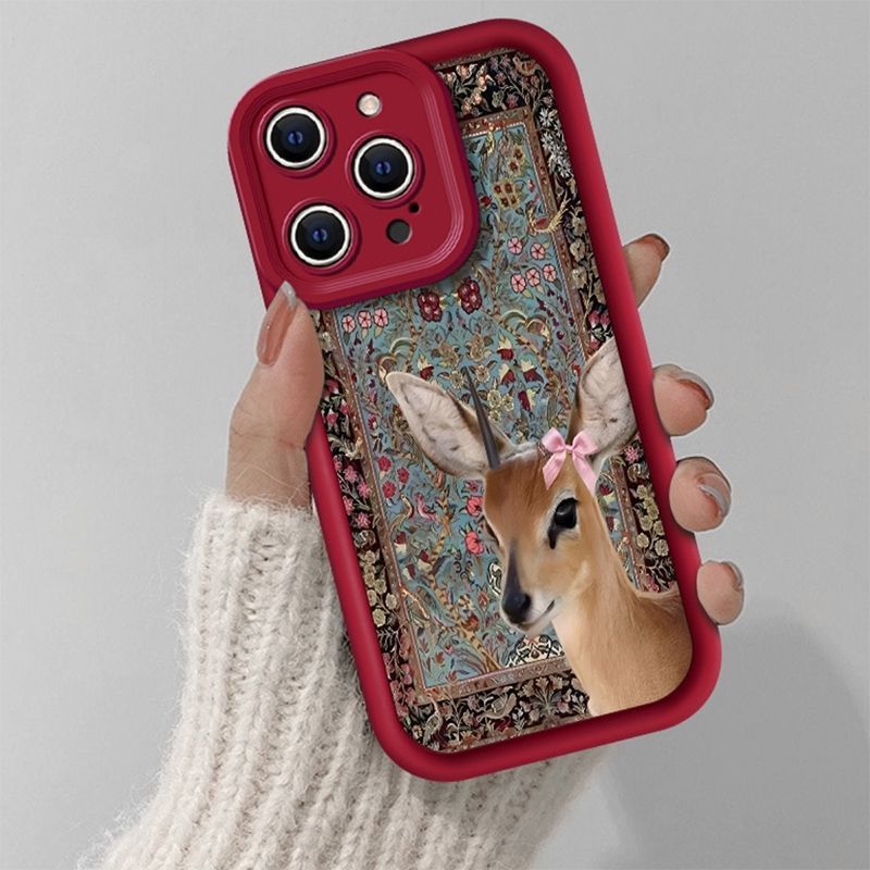 Capa de Silicone Luxuosa Antic - Phone Cases Red Deer avaliação e preço