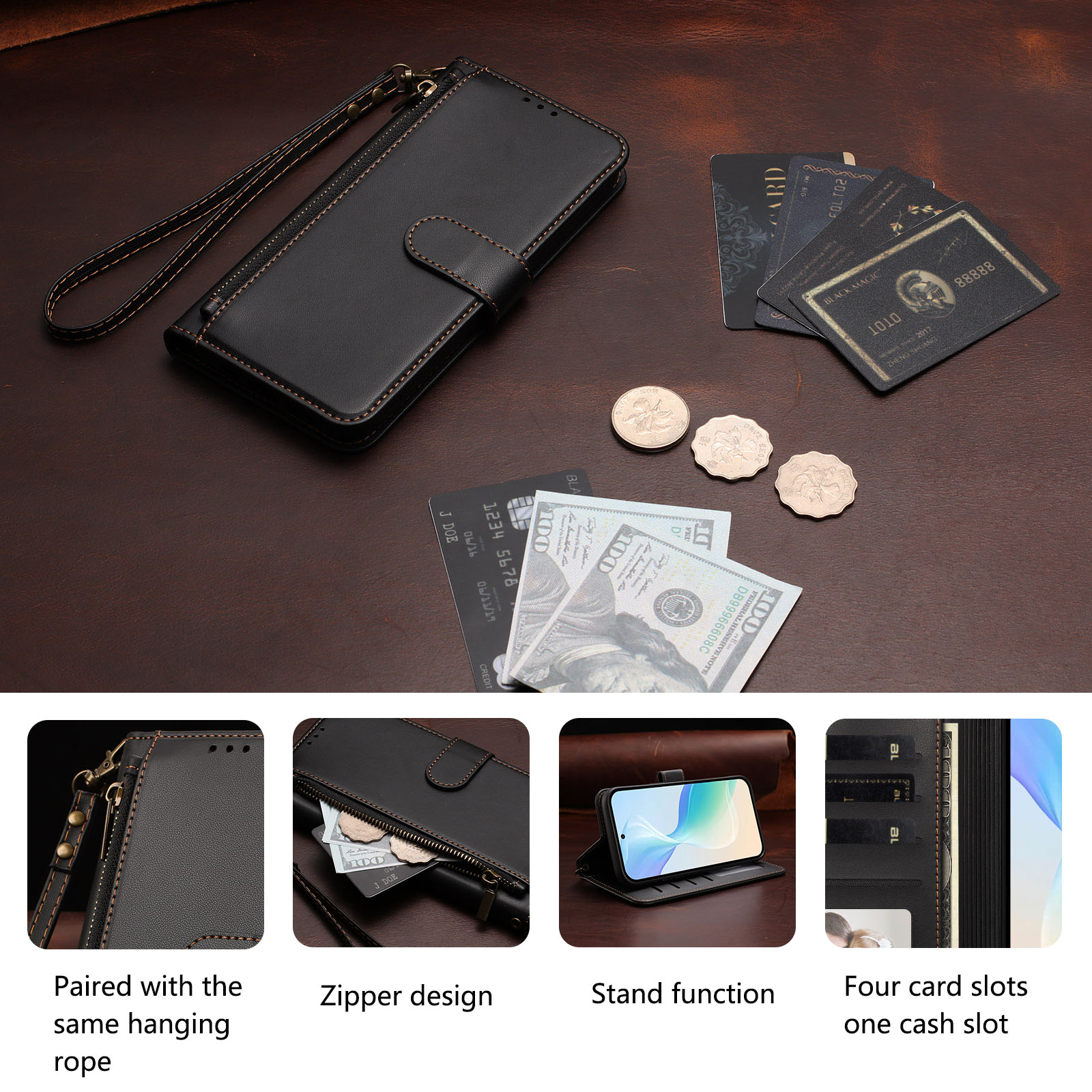 Capa Protetora de Couro Magnét - Leather Folio Wallet Case avaliação e preço