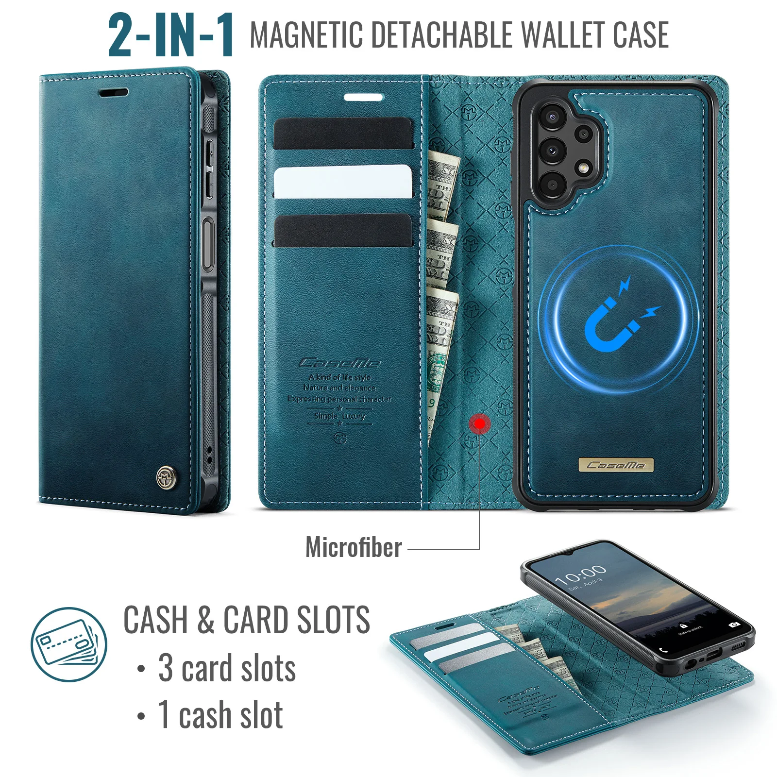 Capa Carteira Magnética Destac - Leather Folio Wallet Case avaliação e preço