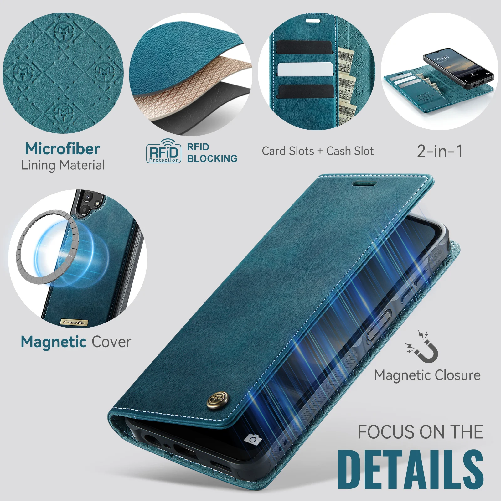 Capa Carteira Magnética Destac - Leather Folio Wallet Case avaliação e preço