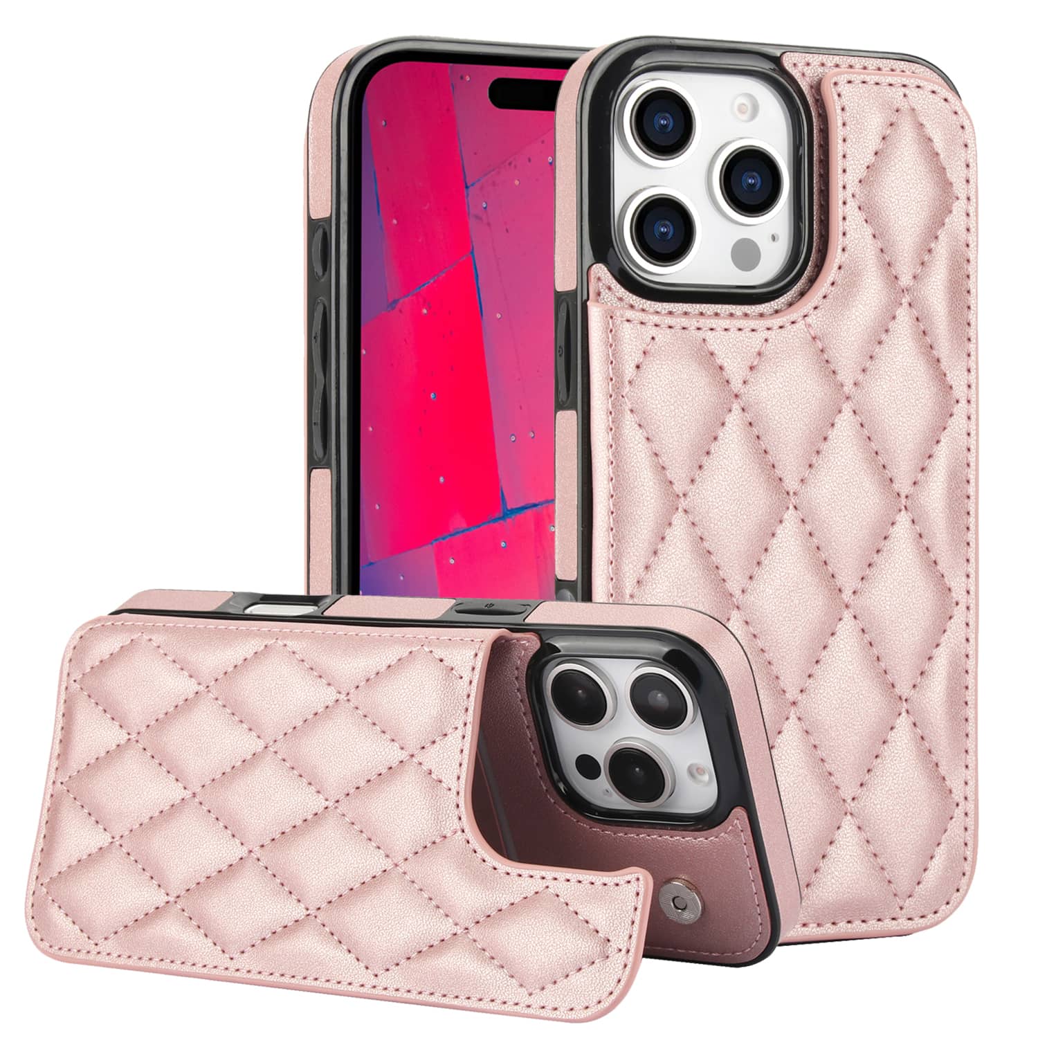 Para iphone 16 pro max iphone  - Leather Folio Wallet Case avaliação e preço